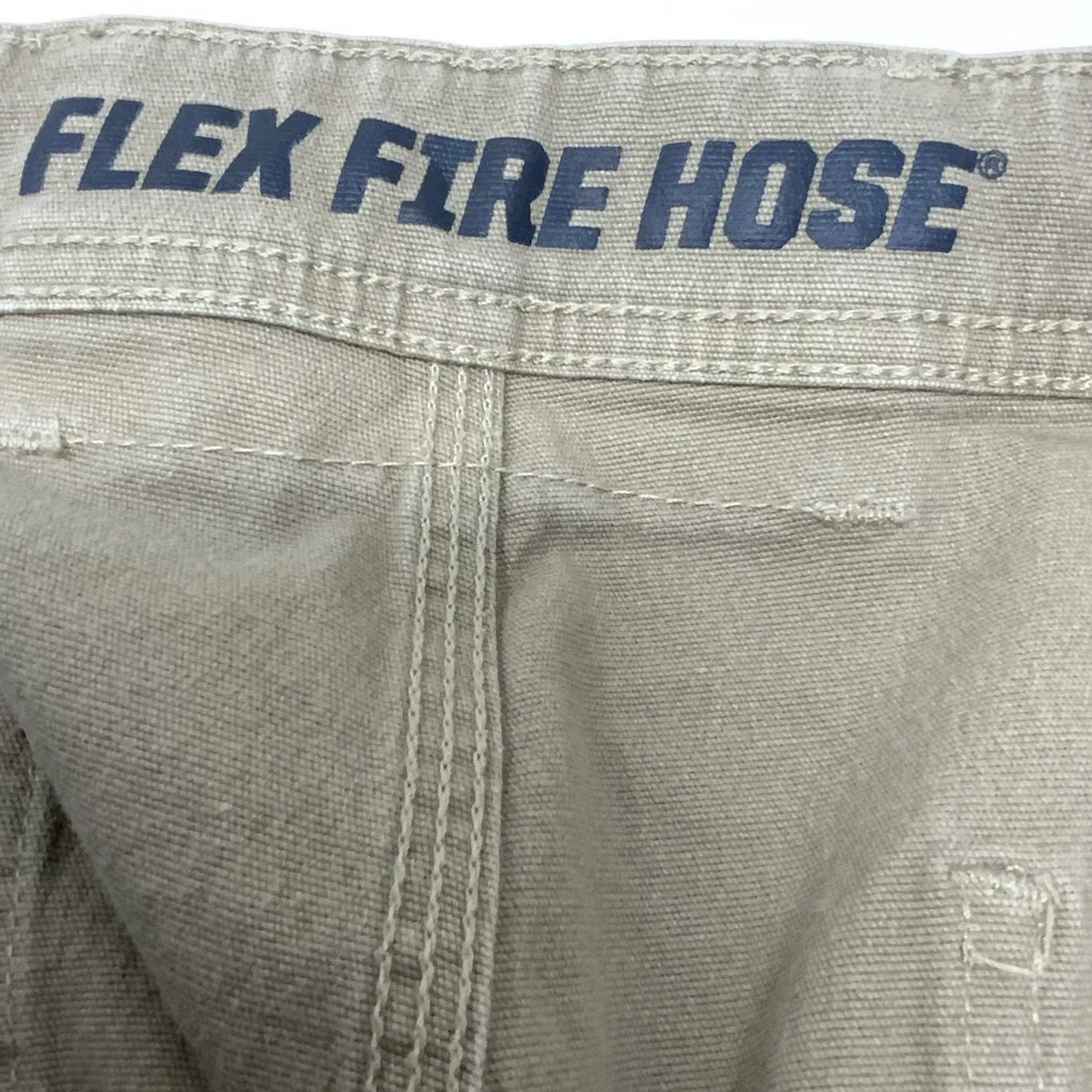 Duluth Trading Company Mens Sizes 42x32 Golden Brown‎ Tan Flex Firehose Pants